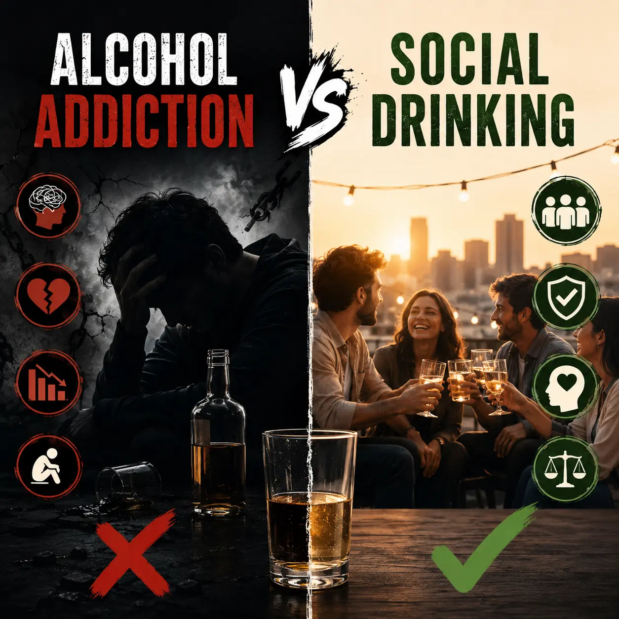 Signs of alcohol addiction